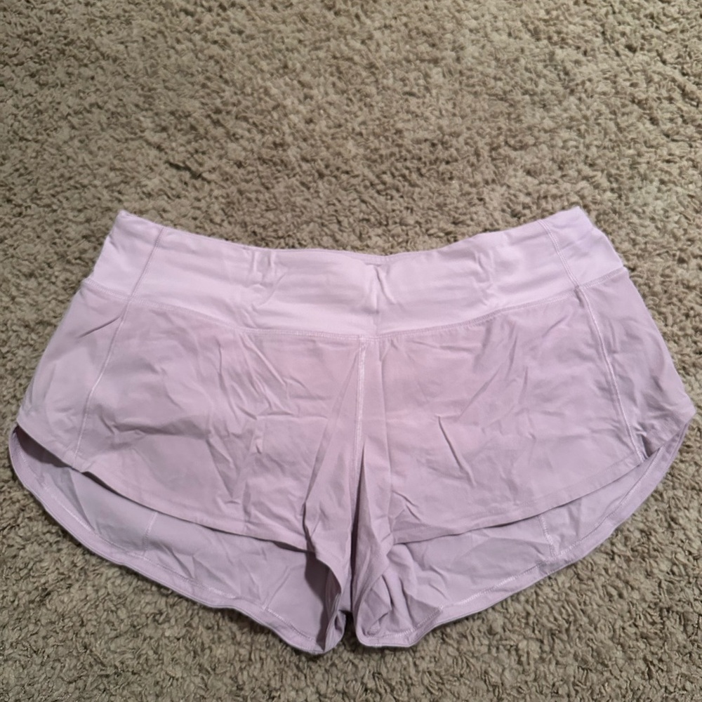 Lululemon Athletica Pink Athletic Shorts Lightweight Curved Hem